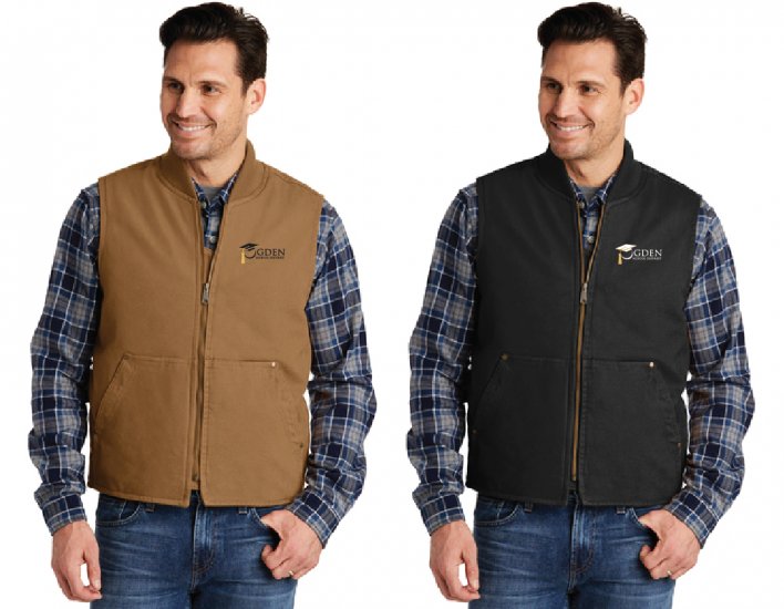 CornerStone Washed Duck Cloth Vest - Click Image to Close