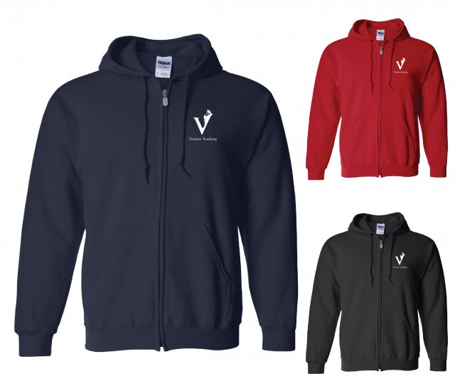 Venture Academy Zip Up Hoodie - Click Image to Close